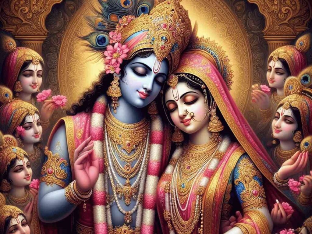 radha krishna painting
